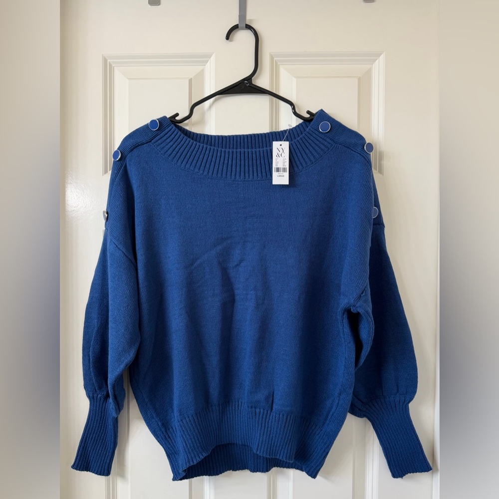 New York & Co. - Blue Women's Sweater - Large - NWT!